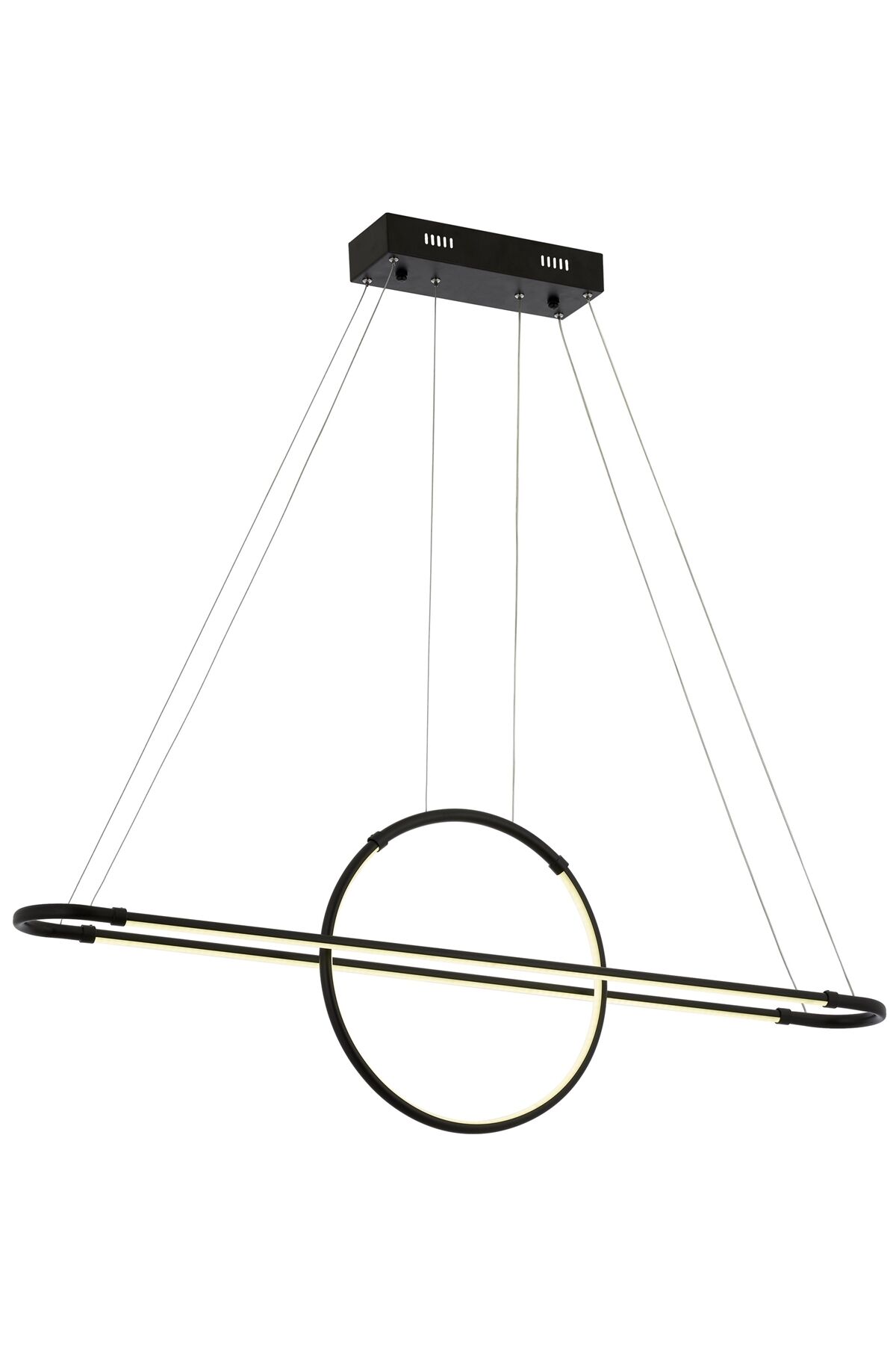 Arda Modern Avize LED 42W 110x14cm Metal Siyah Avonni-AV-1829-2BSY