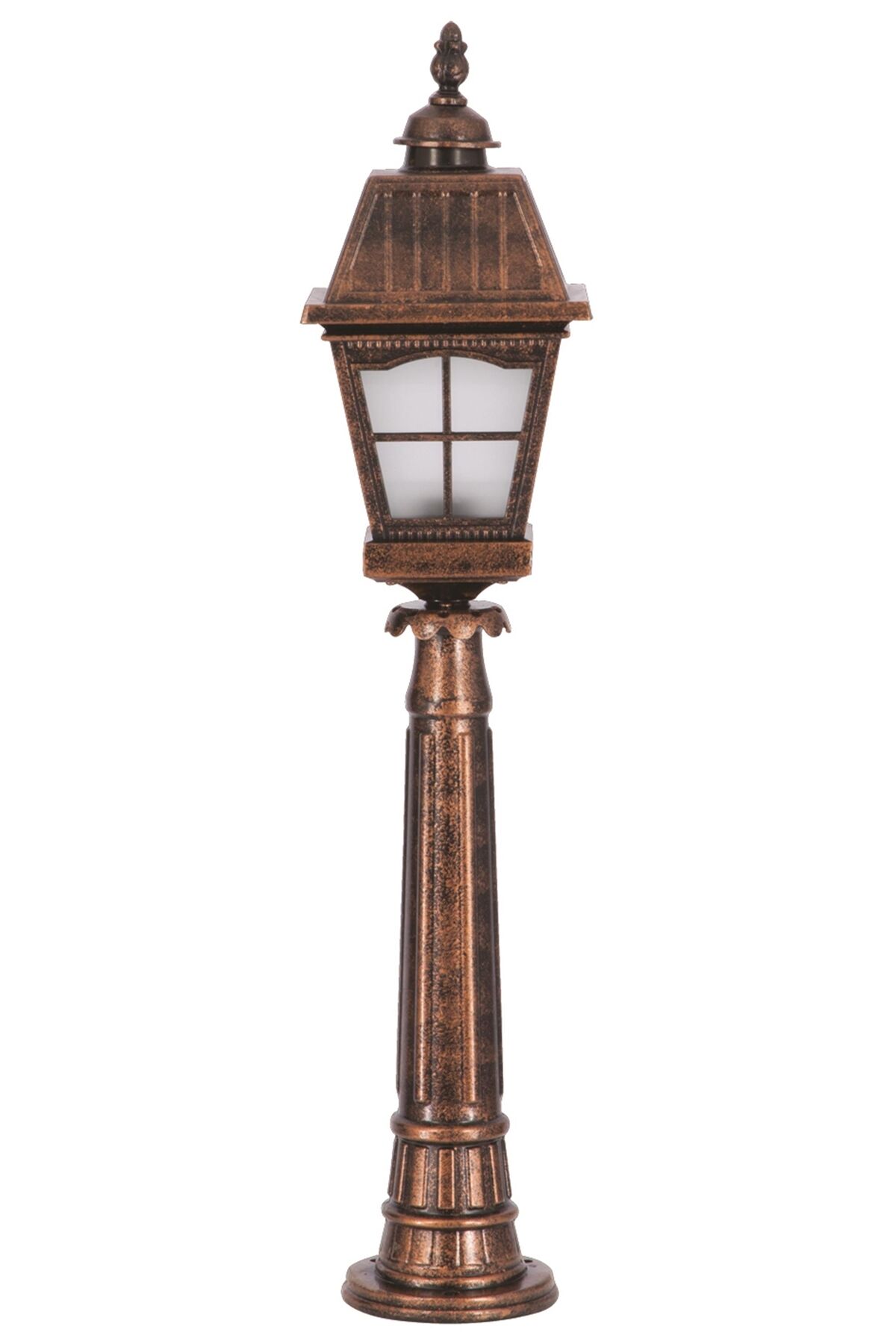 Bahçe Set Üstü Aydınlatma E27 12W 23cm Alüminyum Kahverengi Dorbien-BSU-68039-BKR-OP