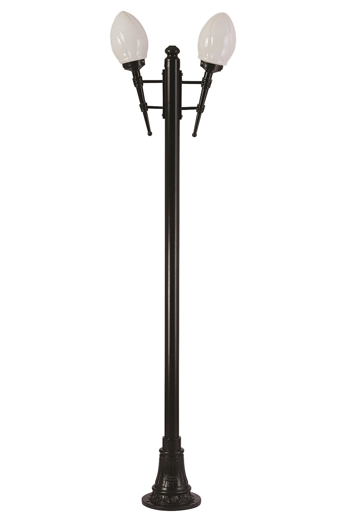 Bahçe Direkleri E27 24W 60x26cm Çelik Boru Siyah Dorbien-BDR-68204-2BSY-M1