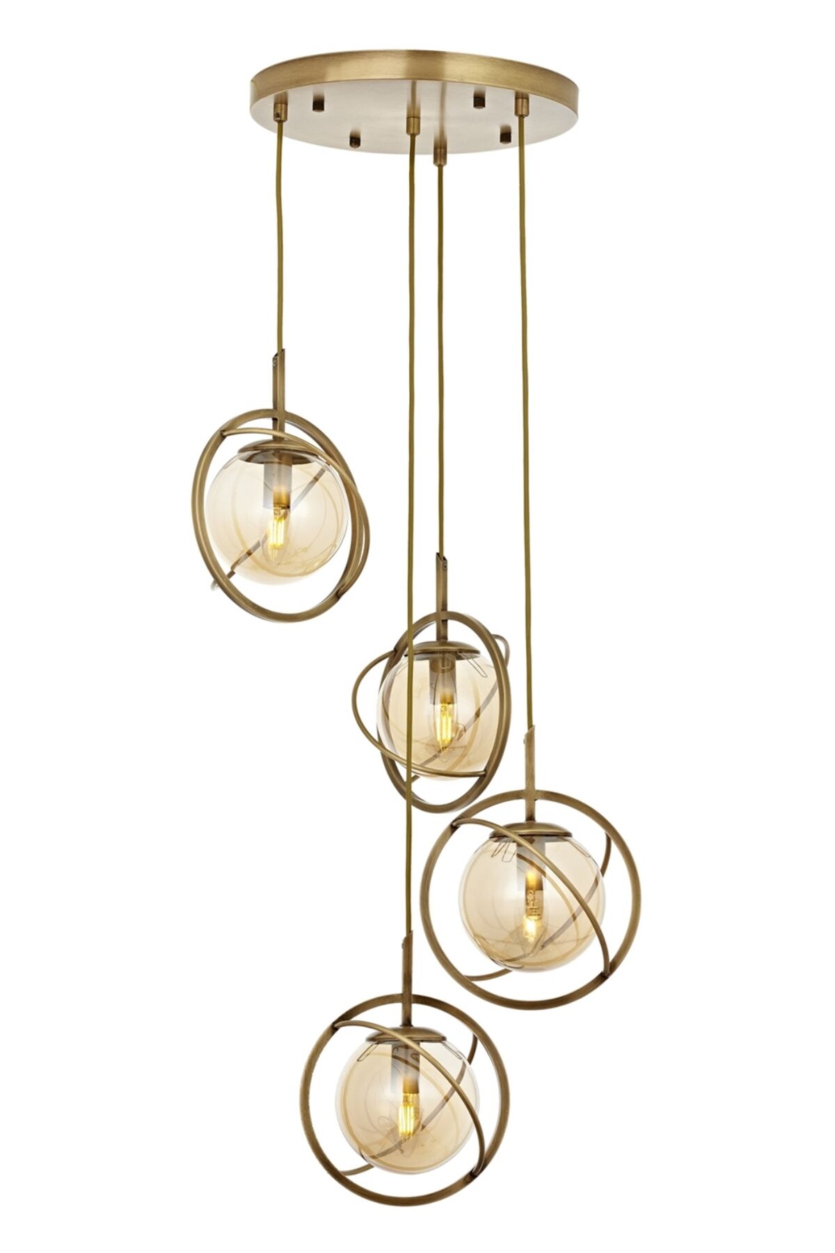 Rumple Modern Avize E14 24W 35cm Metal Eskitme Avonni-AV-1850-4ET