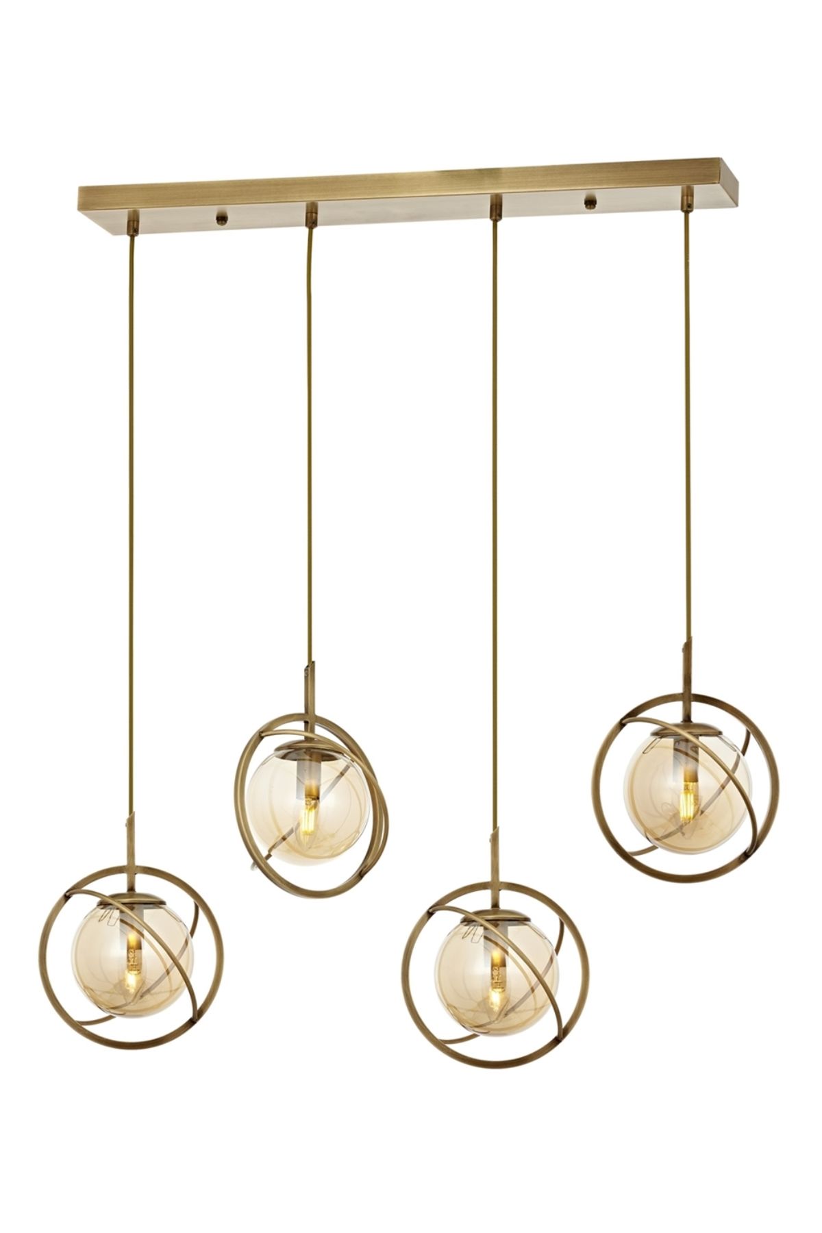 Rumple Modern Avize E14 24W 80x22cm Metal Eskitme Avonni-AV-1850-4EY
