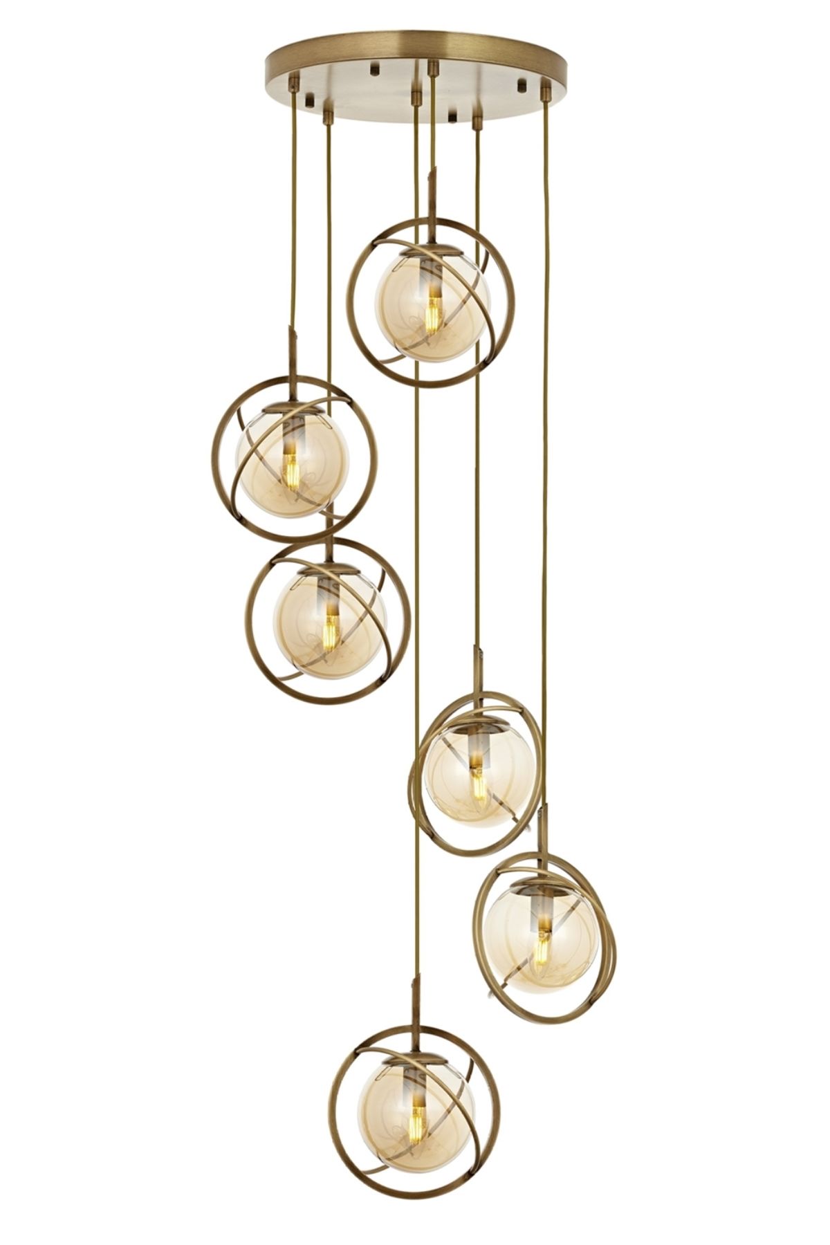 Rumple Modern Avize E14 36W 40cm Metal Eskitme Avonni-AV-1850-6ET