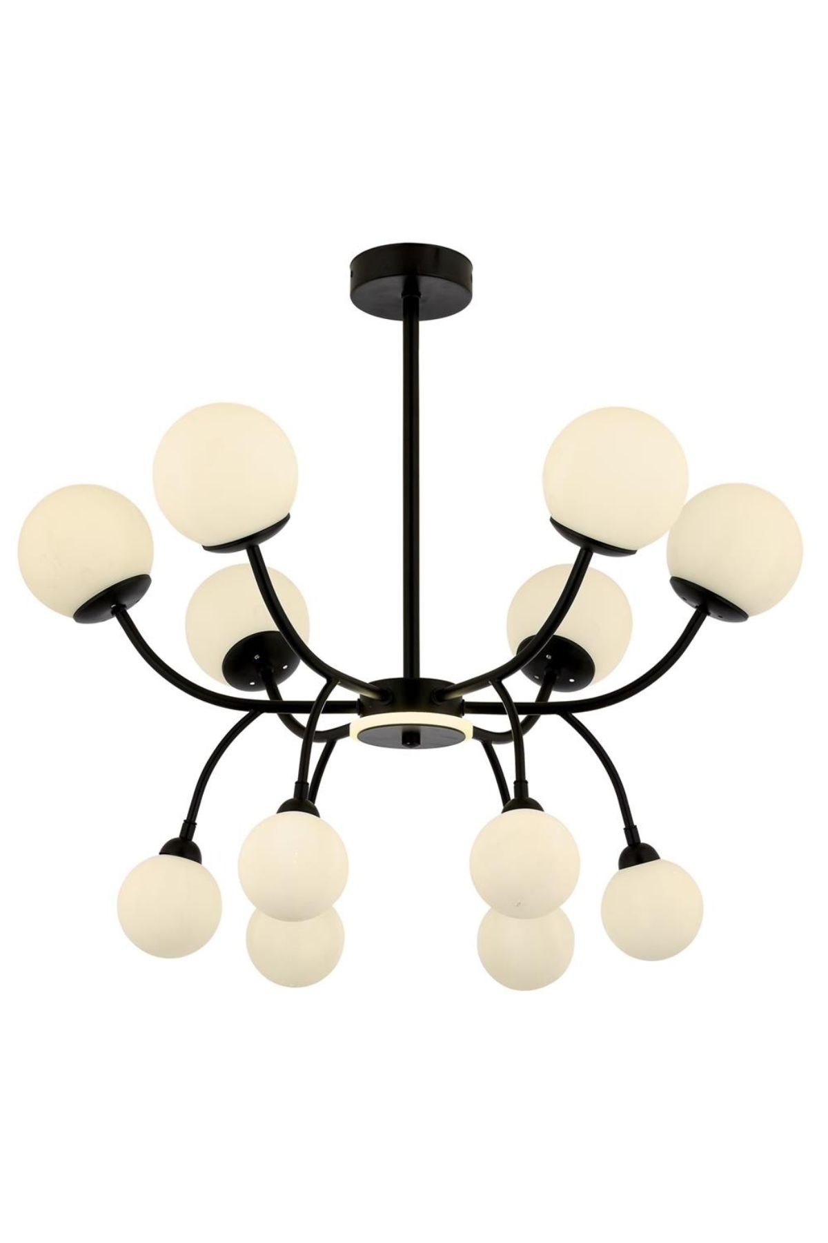 Thrush Modern Avize G9 60W 85cm Metal Siyah Avonni-AV-1894-12BSY