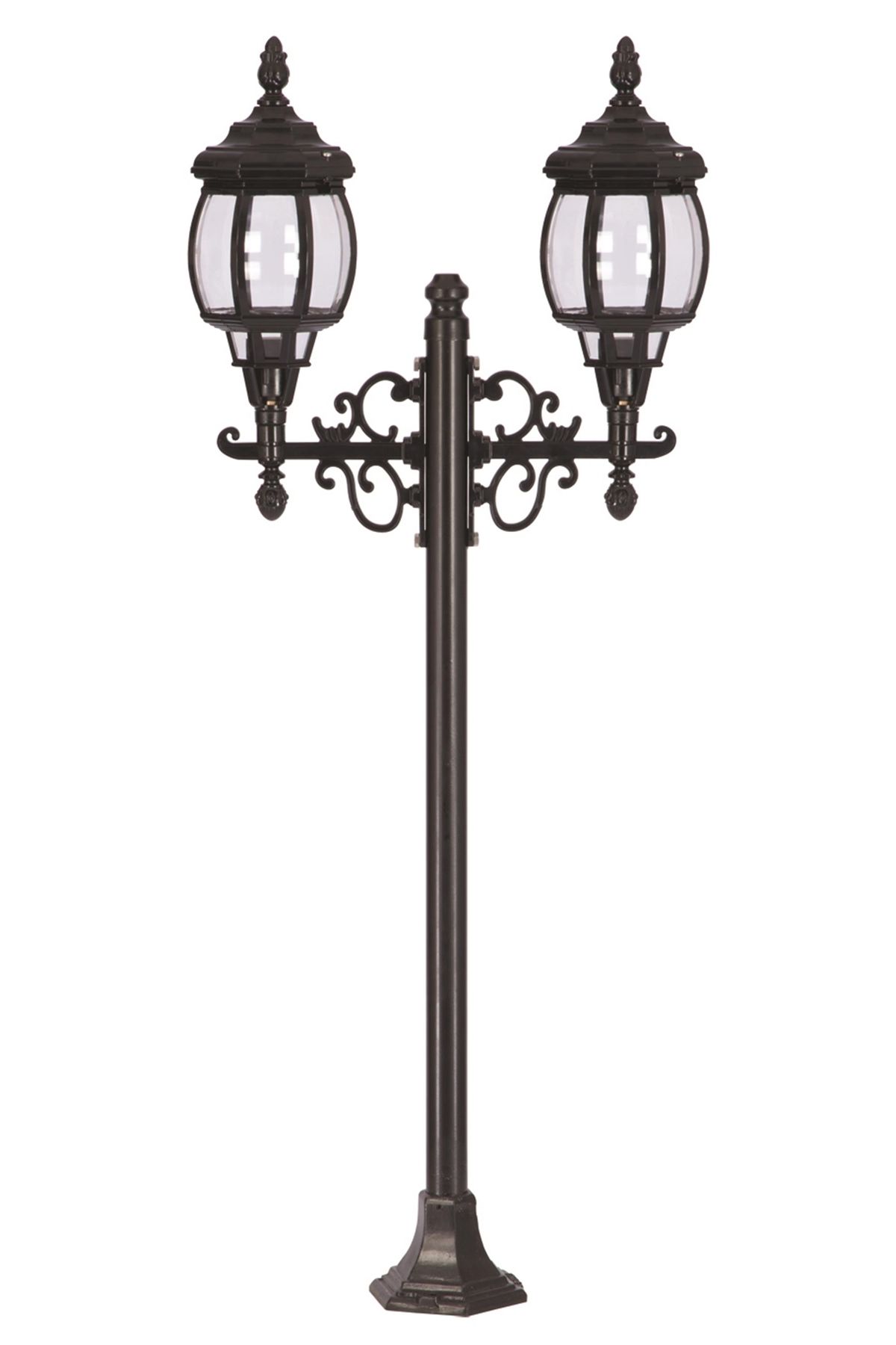 Bahçe Set Üstü Aydınlatma E27 24W 55x18cm Alüminyum Siyah Dorbien-BSU-68208-2BSY-M2