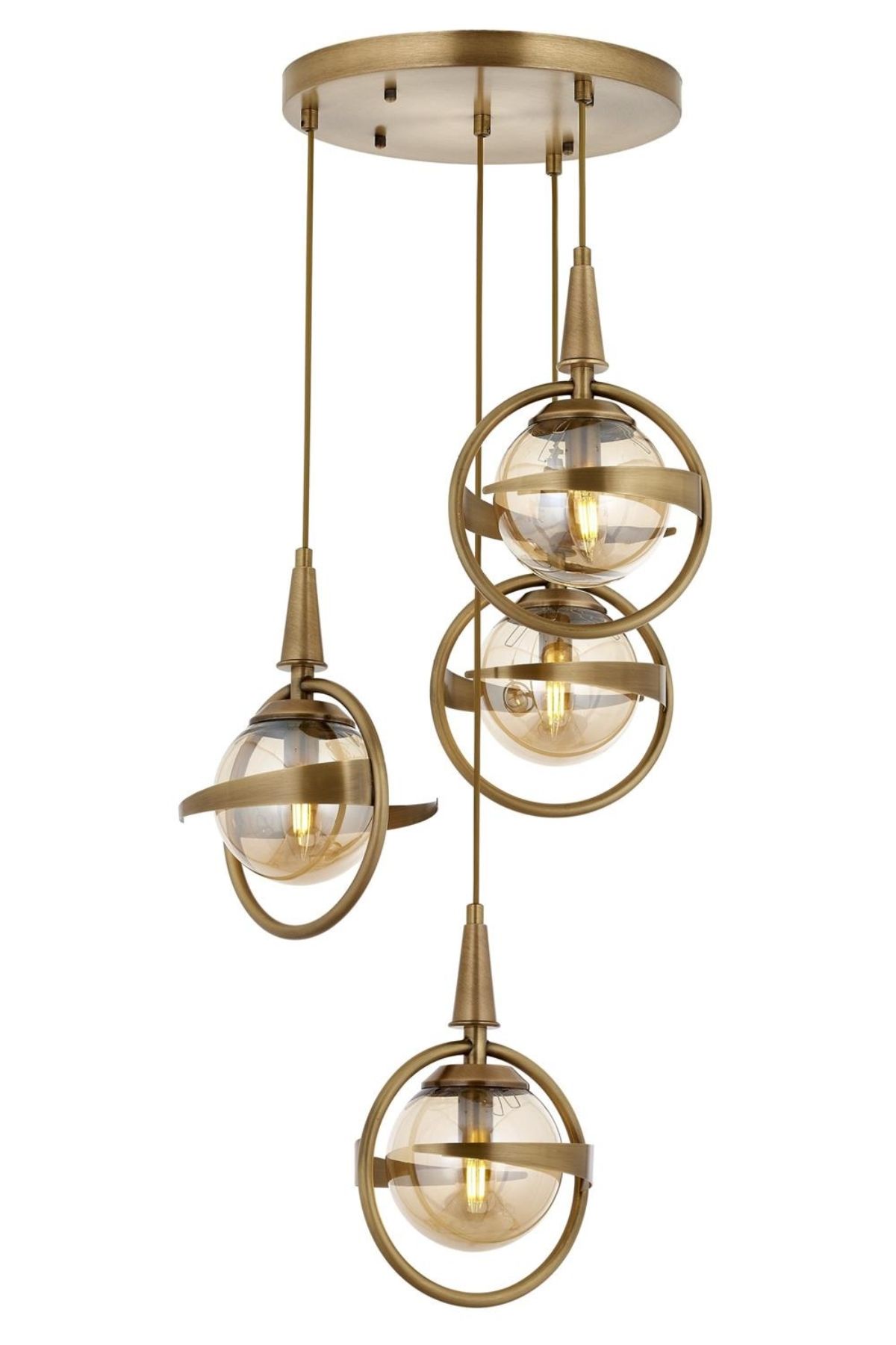 Pusula Modern Avize E14 24W 35cm Metal Eskitme Avonni-AV-1899-4ET