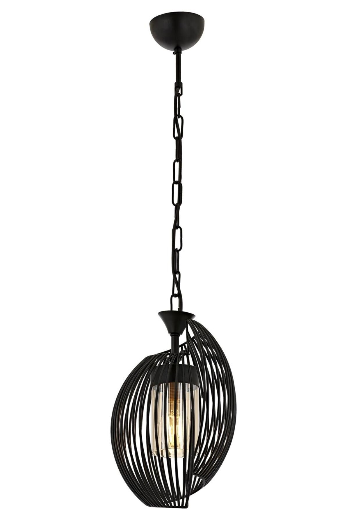 Lemon Modern Avize E27 12W 20cm Metal Siyah Avonni-AV-1905-1BSY