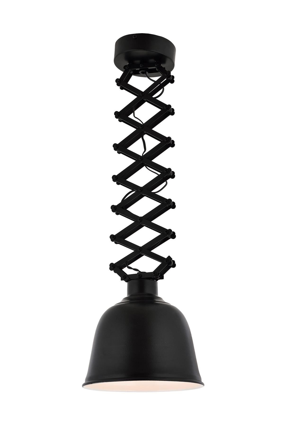 Baha Modern Avize E27 12W 21cm Metal Siyah Avonni-AV-9082-BSY