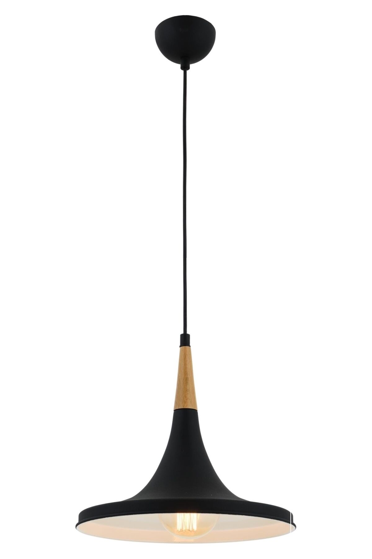 Mimoza Sarkıt E27 12W 32cm Metal Siyah Avonni-AV-4100-A6-BSY