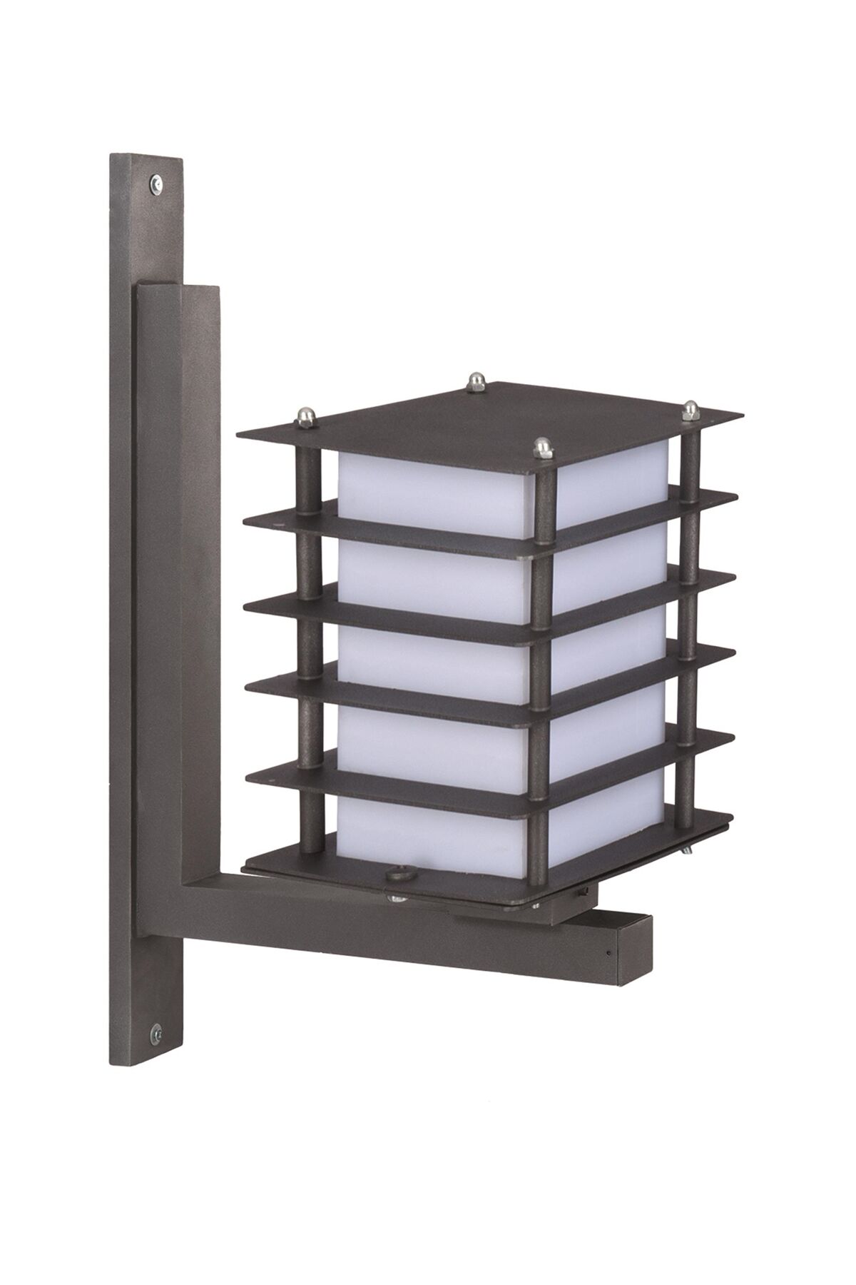 Bahçe Aplik E27 12W 16cm Metal Siyah Dorbien-BAP-68267-BSY-M2