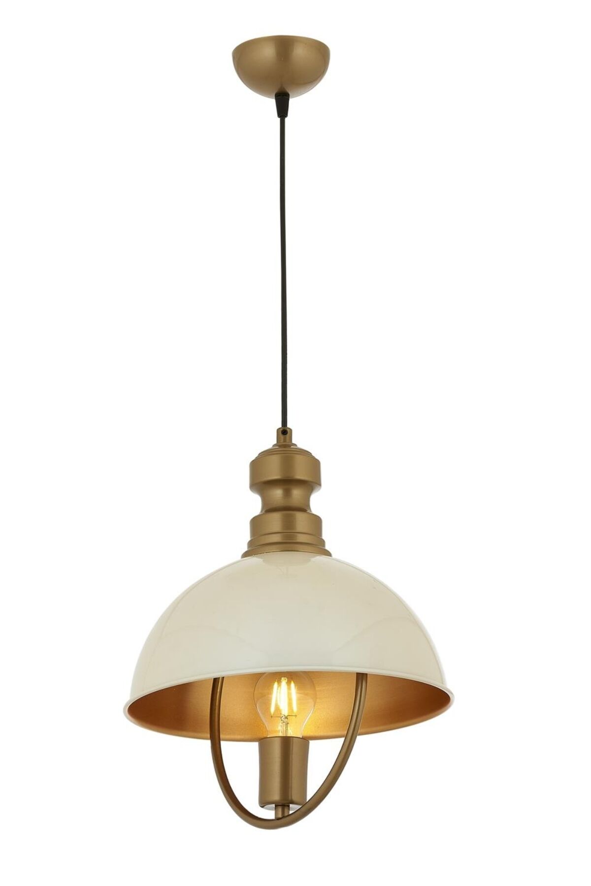 Akasya Modern Avize E27 12W 35cm Metal Beyaz Avonni-AV-4106-M35-BBY