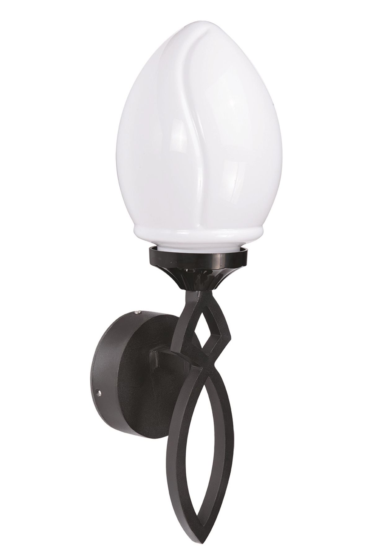 Bahçe Aplik E27 12W 20cm Alüminyum Siyah Dorbien-BAP-68278-BSY-M2