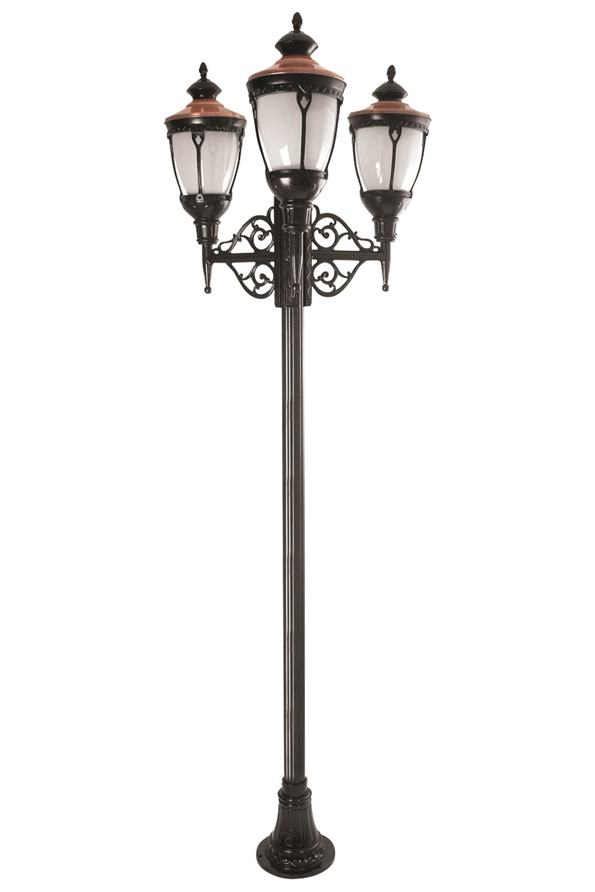 Bahçe Direkleri E27 36W 110cm Alüminyum Kahverengi/Siyah Dorbien-BDR-68026-3BSY-OP