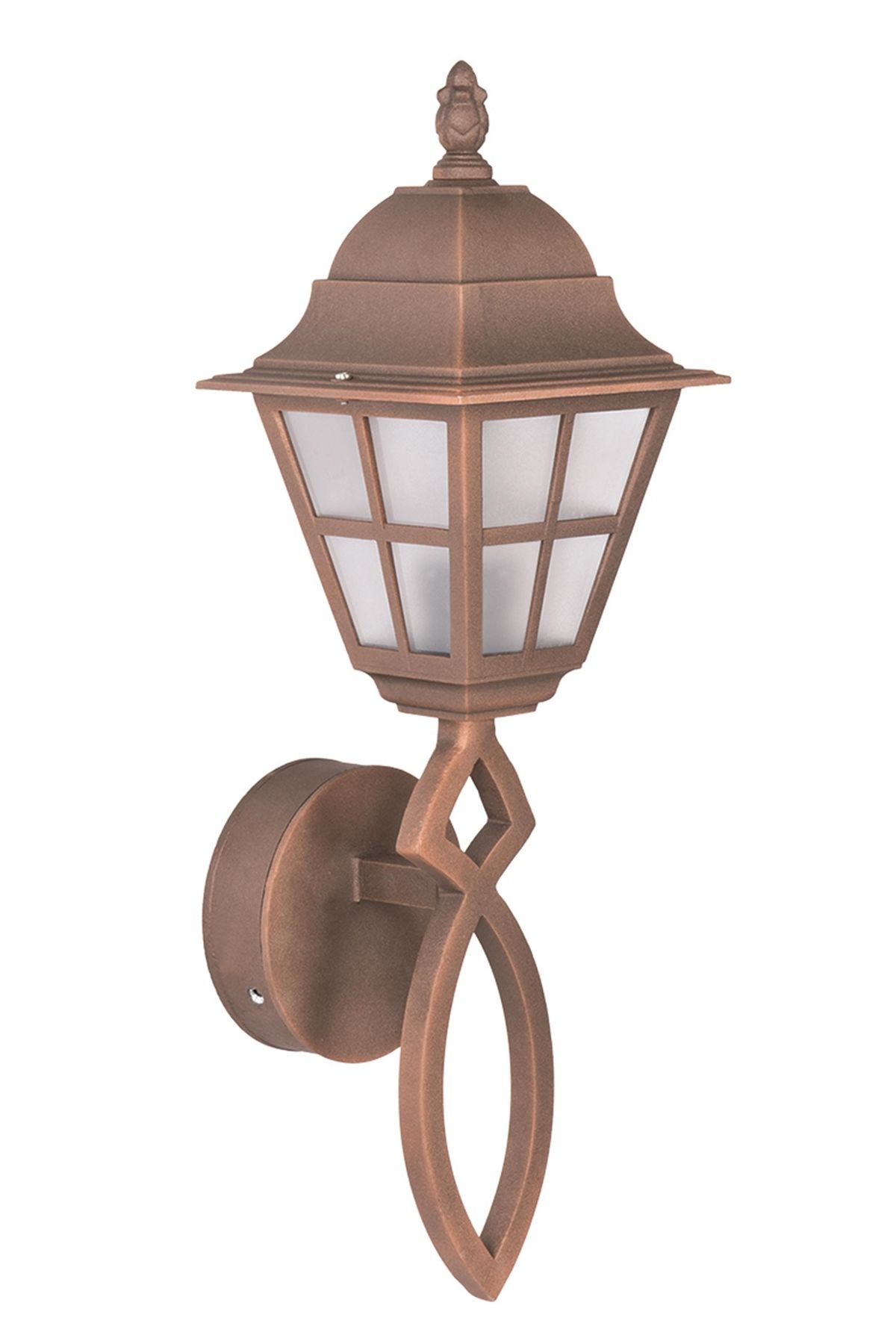 Bahçe Aplik E27 12W 20cm Alüminyum Kahverengi Dorbien-BAP-68279-BKR
