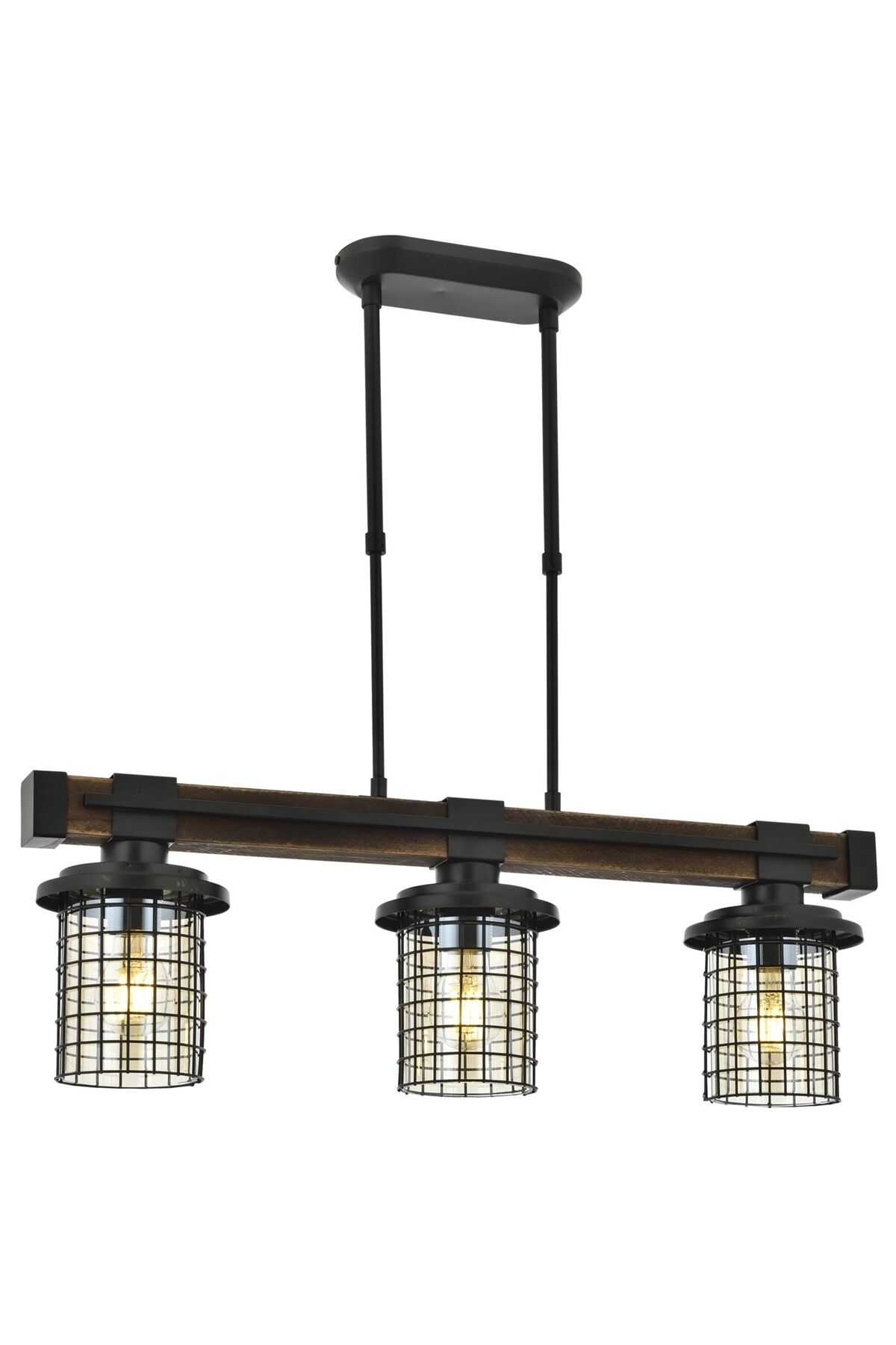 Sığınak Modern Avize E27 36W 75x15cm Metal Eskitme Avonni-AV-4216-3EY