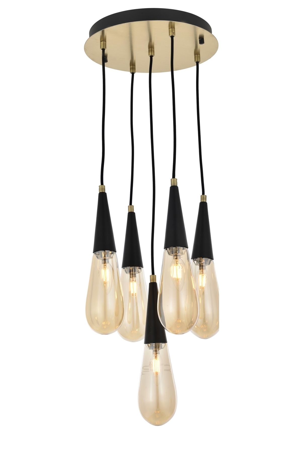 Zümre Modern Avize E14 30W 33cm Metal Eskitme Avonni-AV-4236-5ET