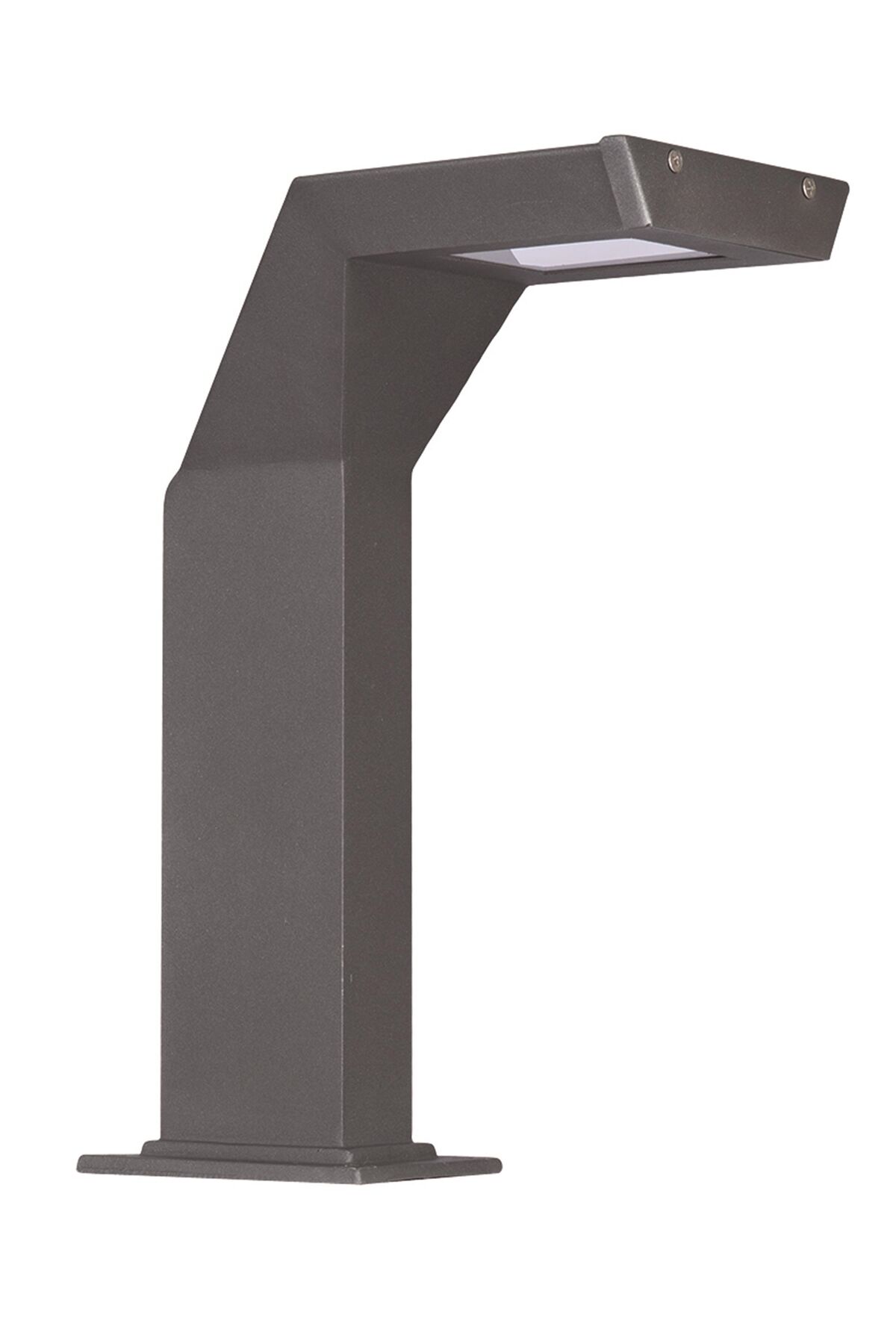 Bahçe Bollard LED 6W 12x6cm Alüminyum Profil Siyah Dorbien-BBO-68289-BSY-K