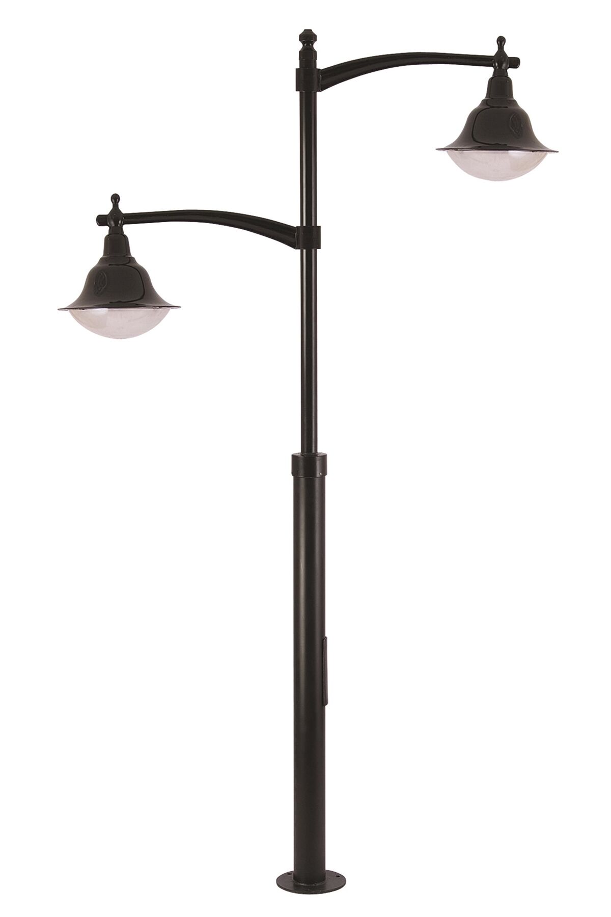 Bahçe Direkleri E27 24W 160cm Çelik Boru Siyah Dorbien-BDR-68124-2BSY-M2-OP