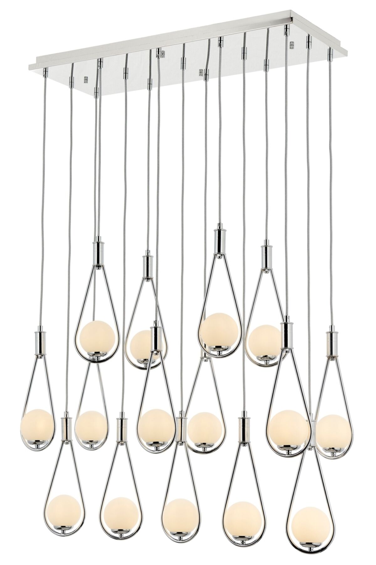 Drop Modern Avize G9 75W 85x35cm Metal Krom Avonni-AV-4316-K30X85