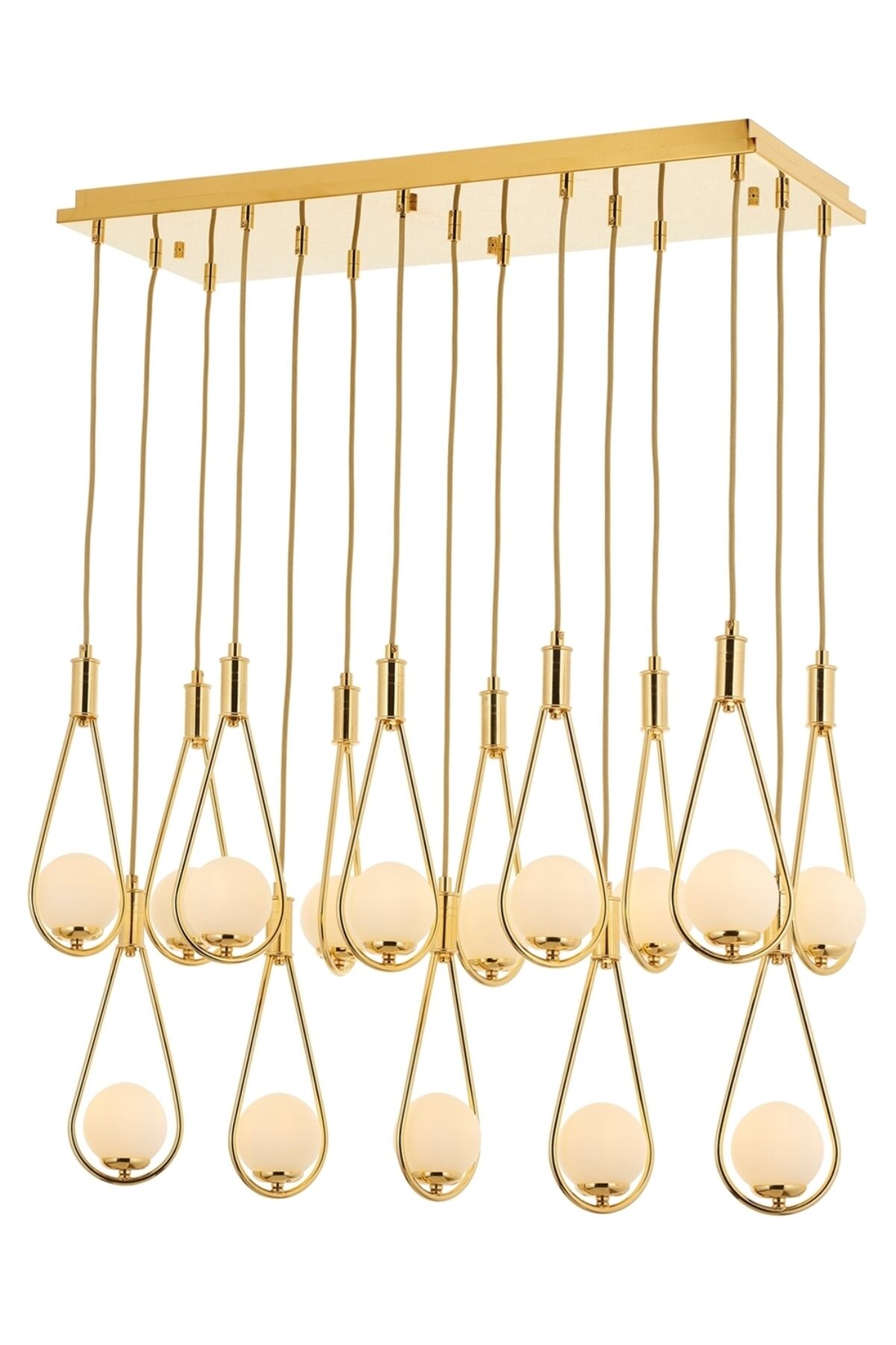 Drop Modern Avize G9 75W 85x35cm Metal Sarı Avonni-AV-4316-S30X85