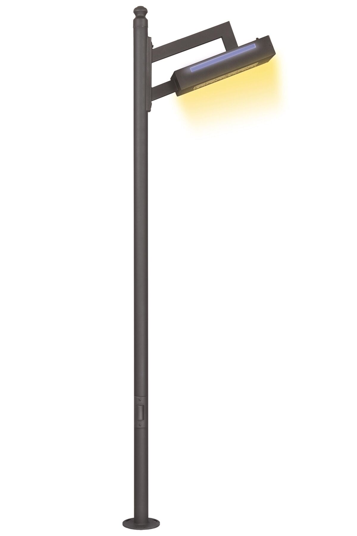 Bahçe Direkleri LED 30W 60cm Çelik Boru Siyah Dorbien-BDR-68229-BSY-M2-LED