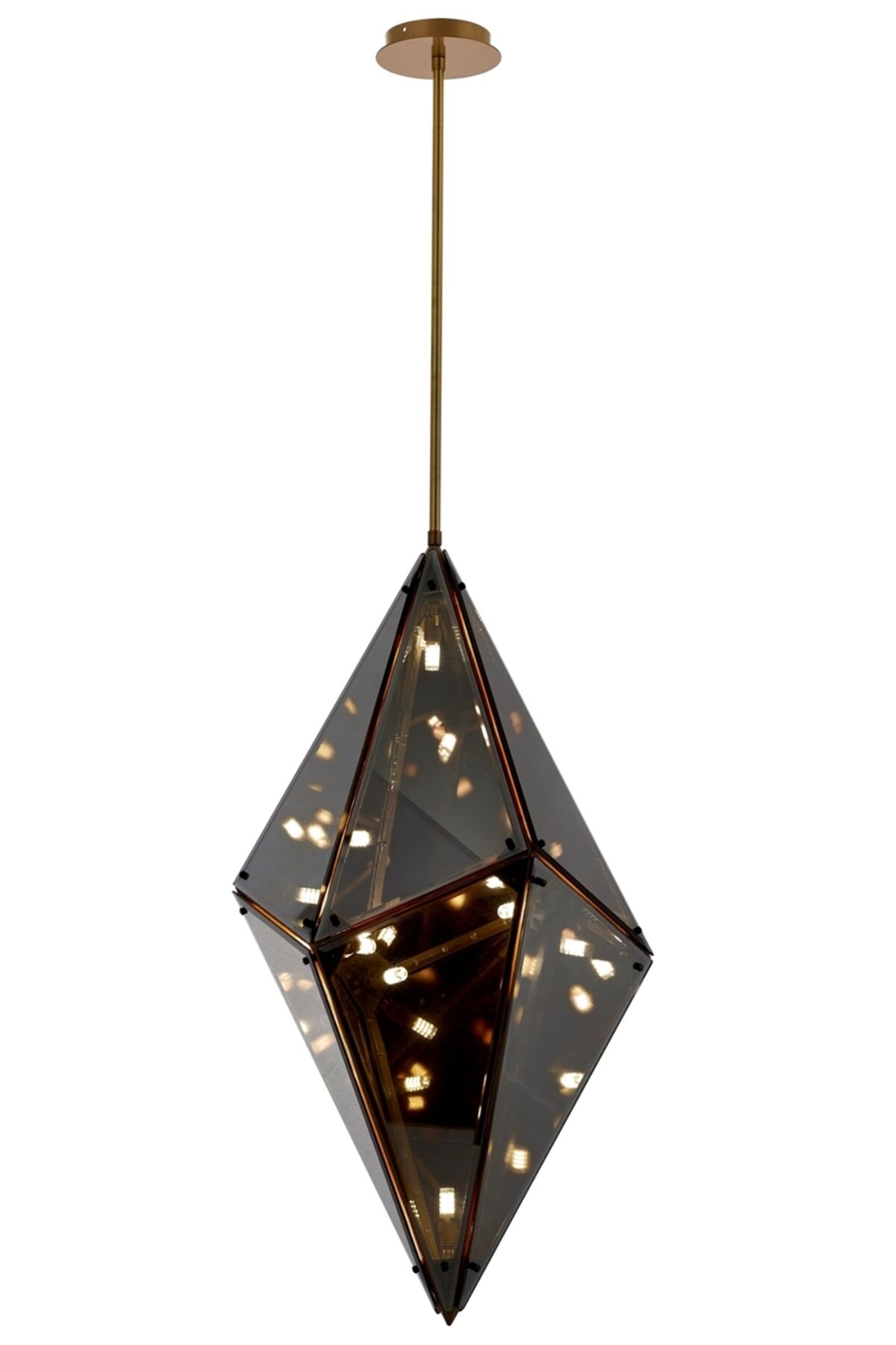 Obsidyen Modern Avize G9 40W 45cm Metal Eskitme Avonni-AV-4324-8E