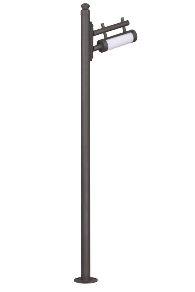 Bahçe Direkleri LED 20W 65cm Çelik Boru Siyah Dorbien-BDR-68233-BSY-LED
