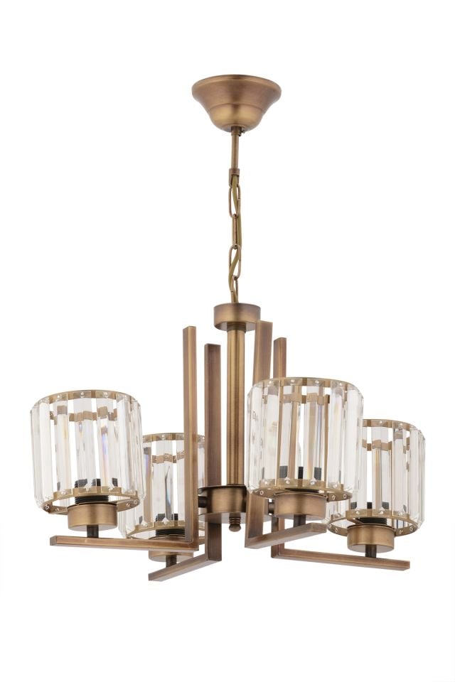 Kristal Modern Avize E27 48W 50cm Metal Eskitme Dorbien-FZ-7396-4E