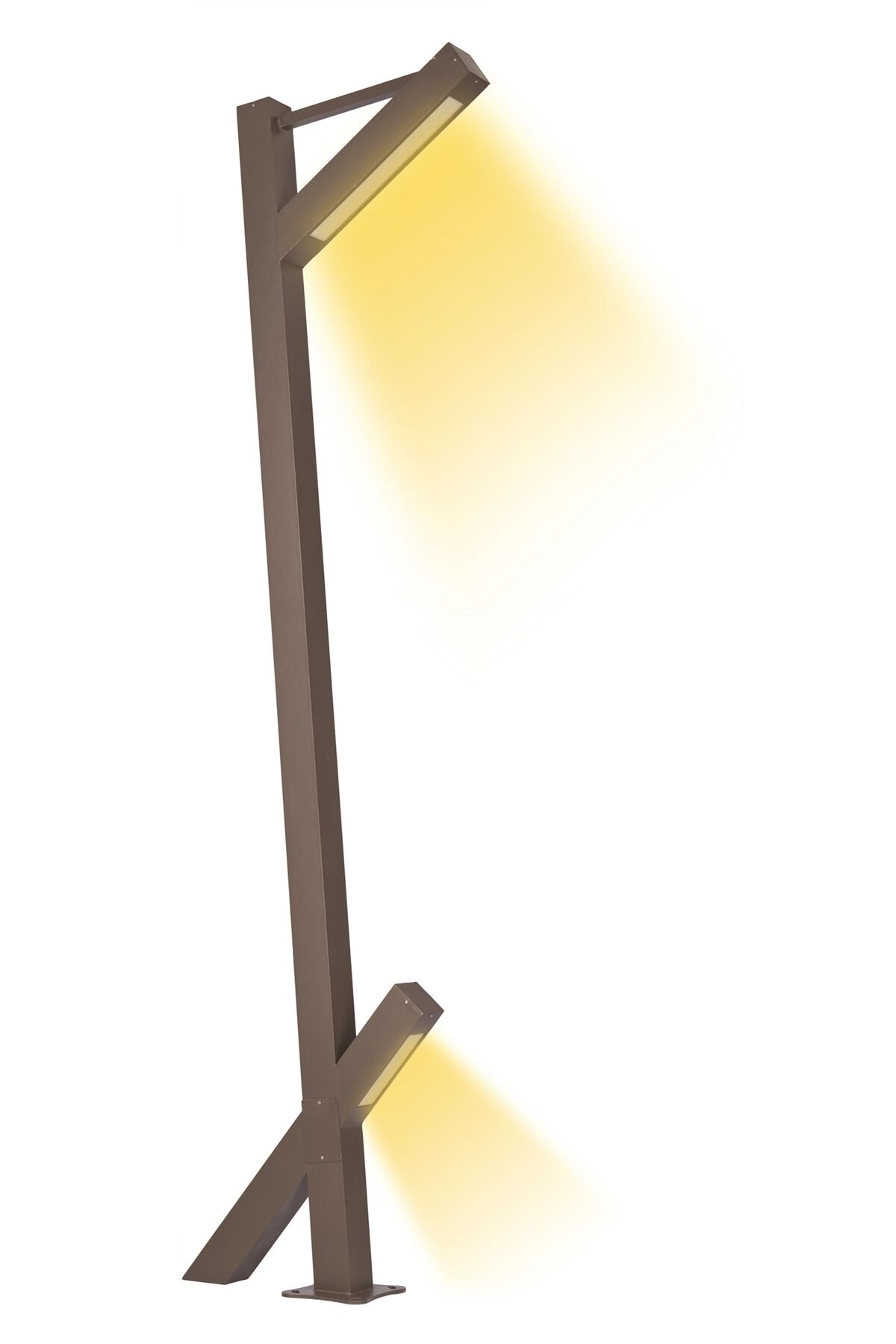 Bahçe Direkleri LED 30W 10x10cm Alüminyum Profil Siyah Dorbien-BDR-68235-2BSY-LED