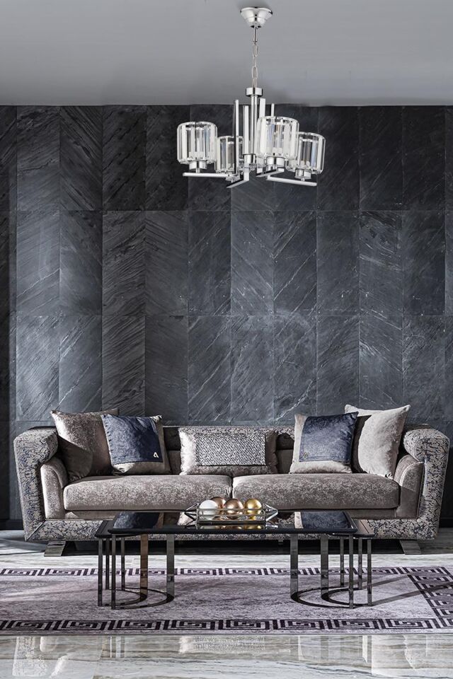 Kristal Modern Avize E27 48W 50cm Metal Krom Dorbien-FZ-7396-4K