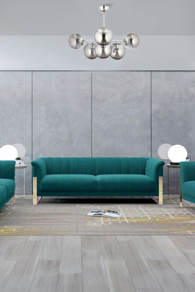 Birleşik Modern Avize E27 72W 70cm Metal Krom Dorbien-FZ-7402-6K