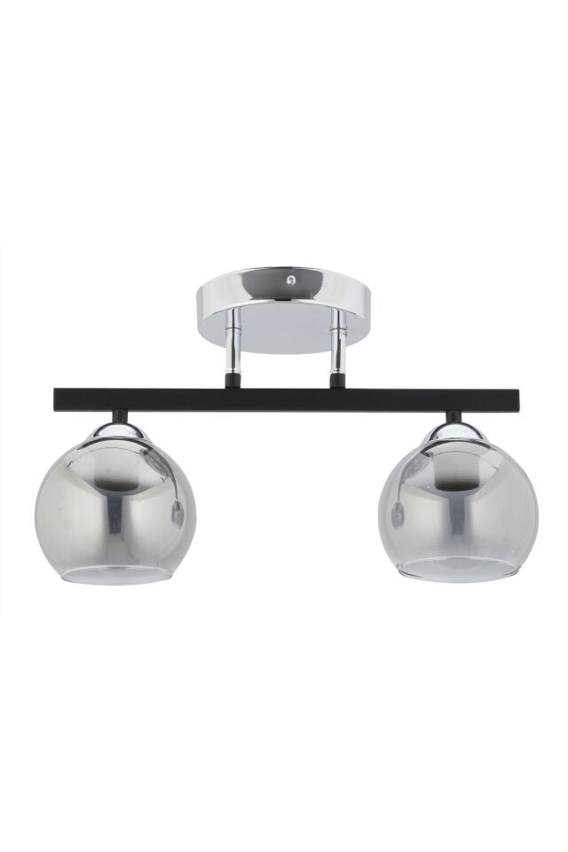 Seesaw Modern Avize E27 24W 44cm Metal Krom/Siyah Dorbien-FZ-7405-2K