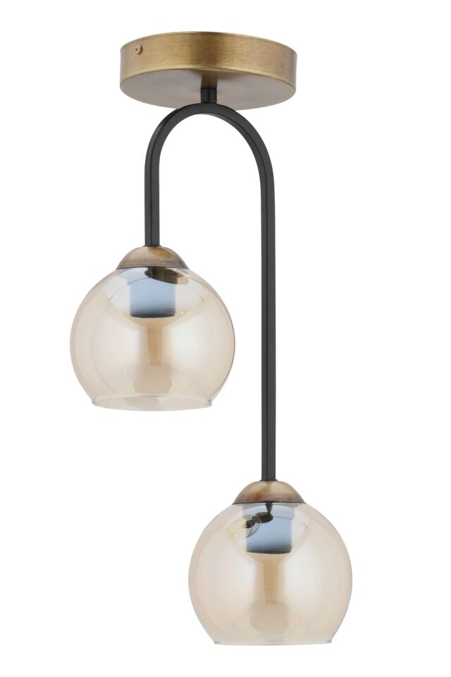 İmbalance Modern Avize E27 24W 27cm Metal Eskitme/Siyah Dorbien-FZ-7450-2E