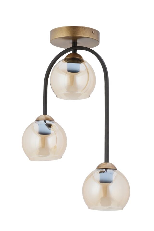 İmbalance Modern Avize E27 36W 35cm Metal Eskitme/Siyah Dorbien-FZ-7450-3E