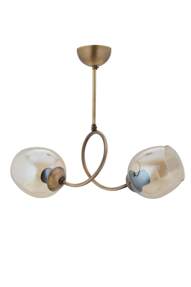 Zıt Modern Avize E27 24W 40cm Metal Eskitme/Siyah Dorbien-FZ-7451-2E