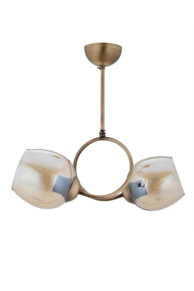 Zıt Modern Avize E27 24W 40cm Metal Eskitme/Siyah Dorbien-FZ-7451-2E