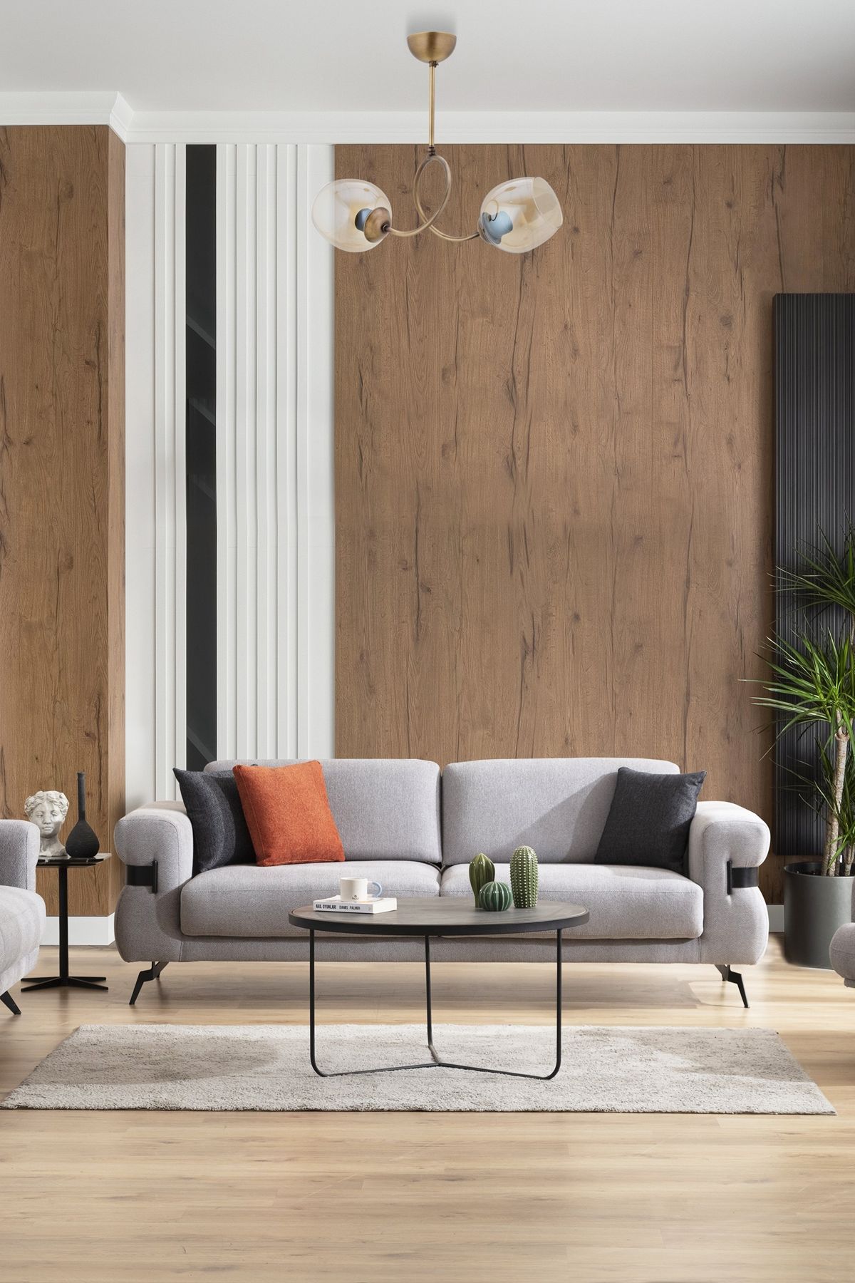Zıt Modern Avize E27 24W 40cm Metal Eskitme/Siyah Dorbien-FZ-7451-2E