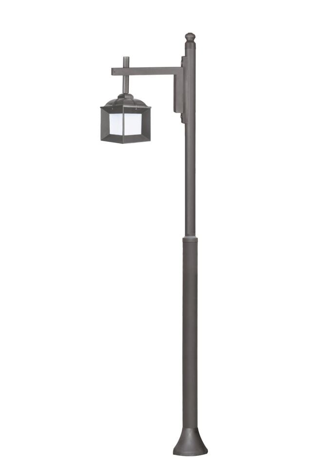 Bahçe Direkleri E27 12W 50cm Çelik Boru Siyah Dorbien-BDR-68273-BSY