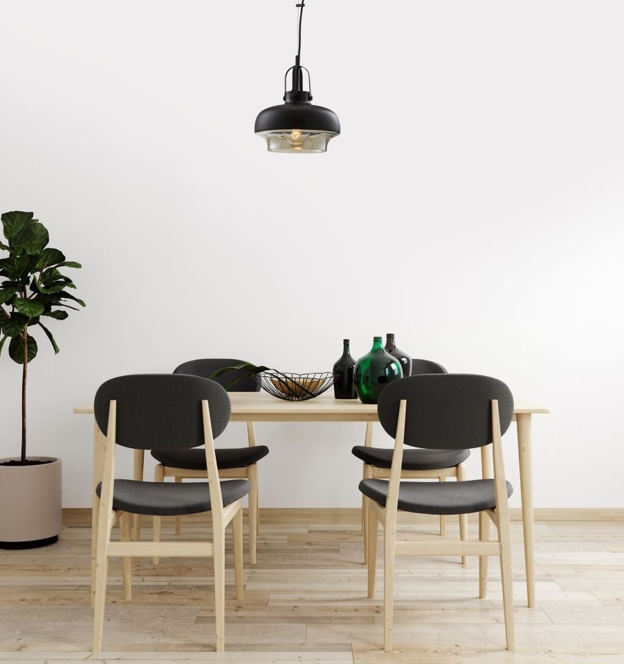 Valentina Sarkıt E27 12W 25cm Metal Siyah Avonni-AV-5064-1BSY