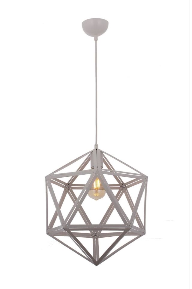 Astral Sarkıt E27 12W 33cm Metal Beyaz Avonni-AV-65032-1B-BBY