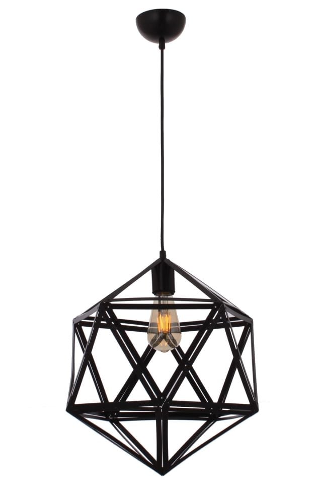 Astral Sarkıt E27 12W 33cm Metal Siyah Avonni-AV-65032-1B-BSY