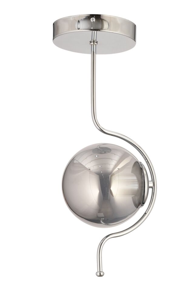 Kornea Modern Avize E27 12W 17cm Metal Krom Dorbien-FZ-7454-TK
