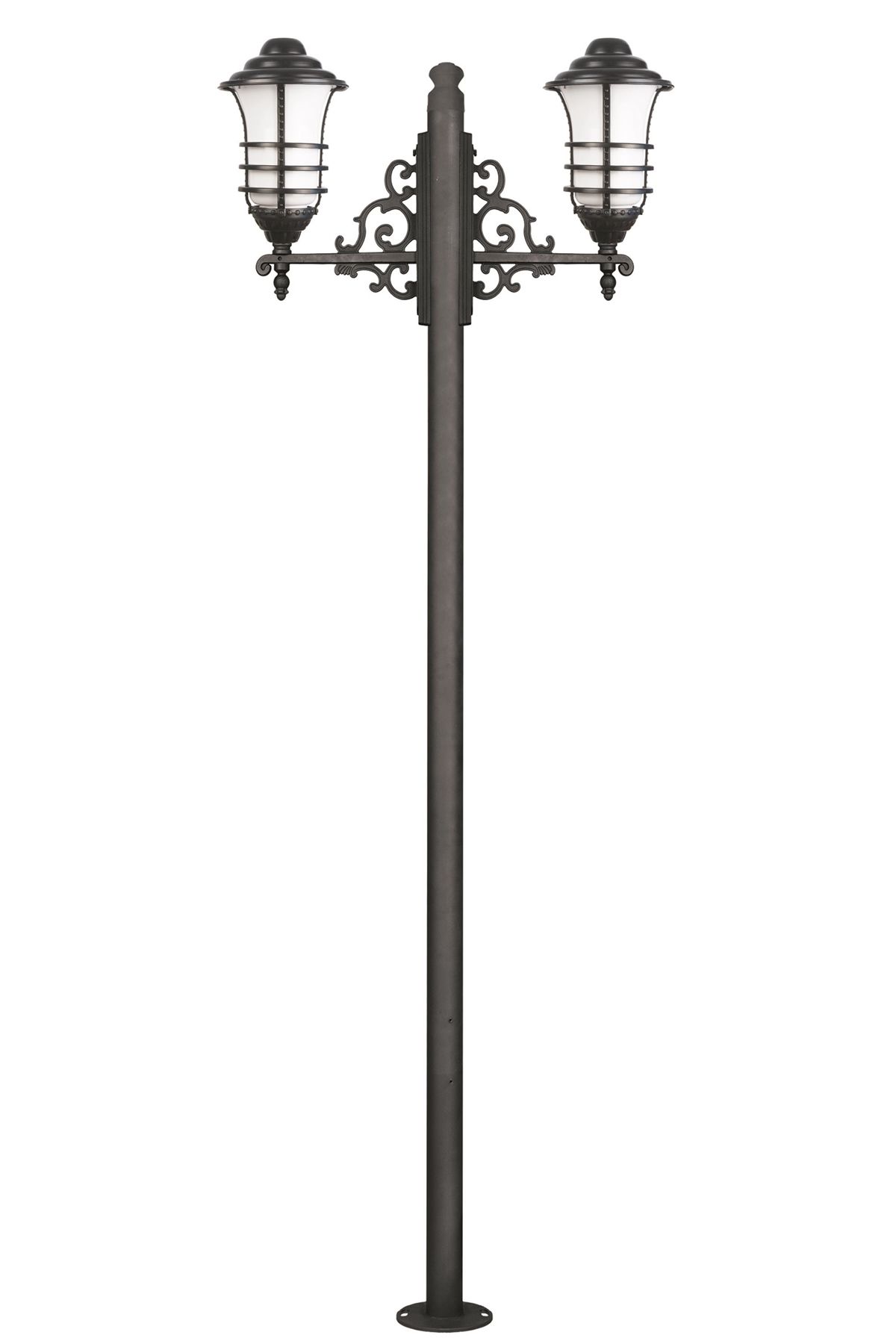 Bahçe Direkleri E27 24W 90cm Çelik Boru Siyah Dorbien-BDR-68276-2BSY