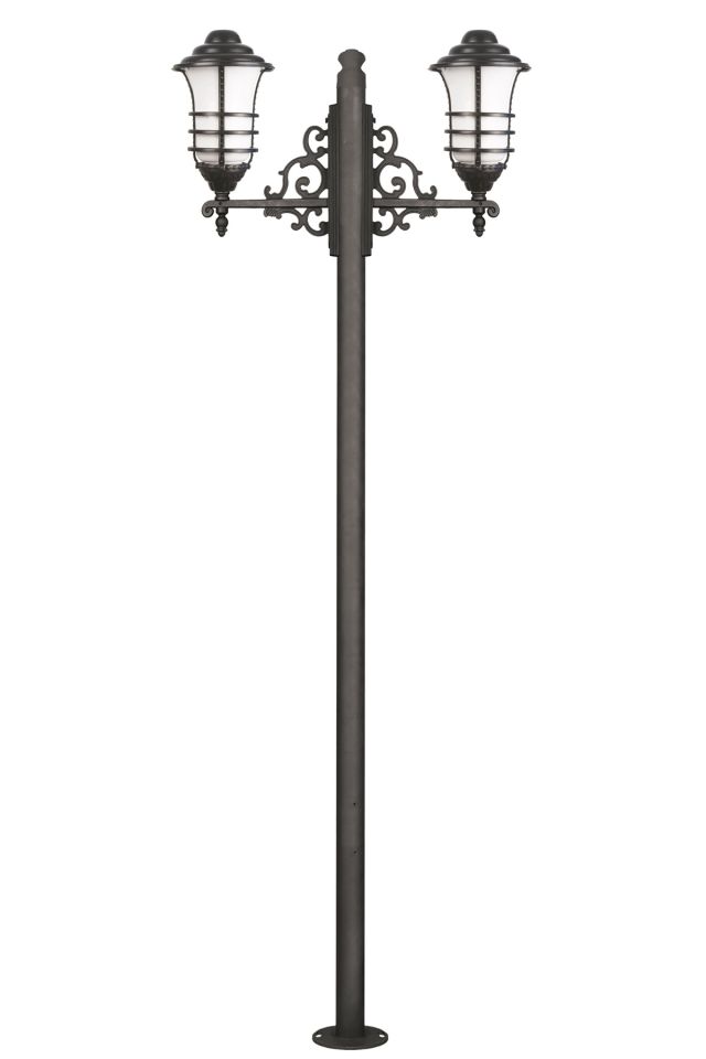 Bahçe Direkleri E27 24W 90cm Çelik Boru Siyah Dorbien-BDR-68276-2BSY