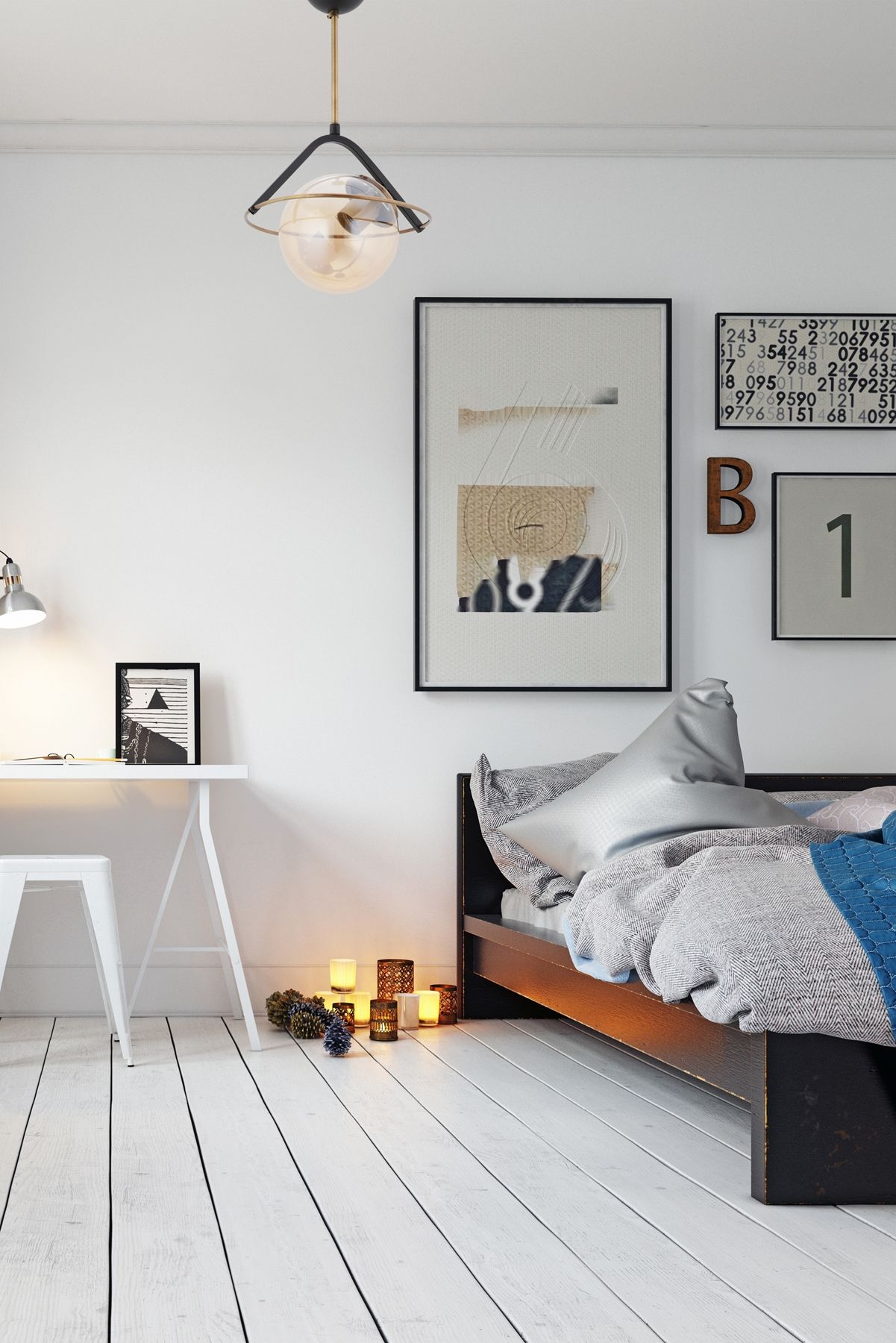 Dünya Modern Avize E27 12W 24cm Metal Eskitme Dorbien-FZ-7456-TE