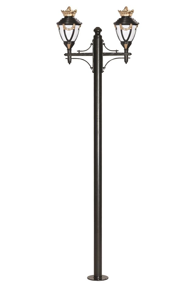 Bahçe Direkleri E27 24W 75cm Çelik Boru Kahverengi/Siyah Dorbien-BDR-68281-2BSA-M2
