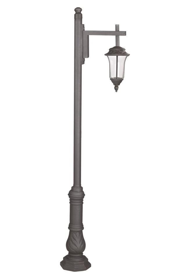 Bahçe Direkleri E27 12W 60cm Çelik Boru Siyah Dorbien-BDR-68283-BSY