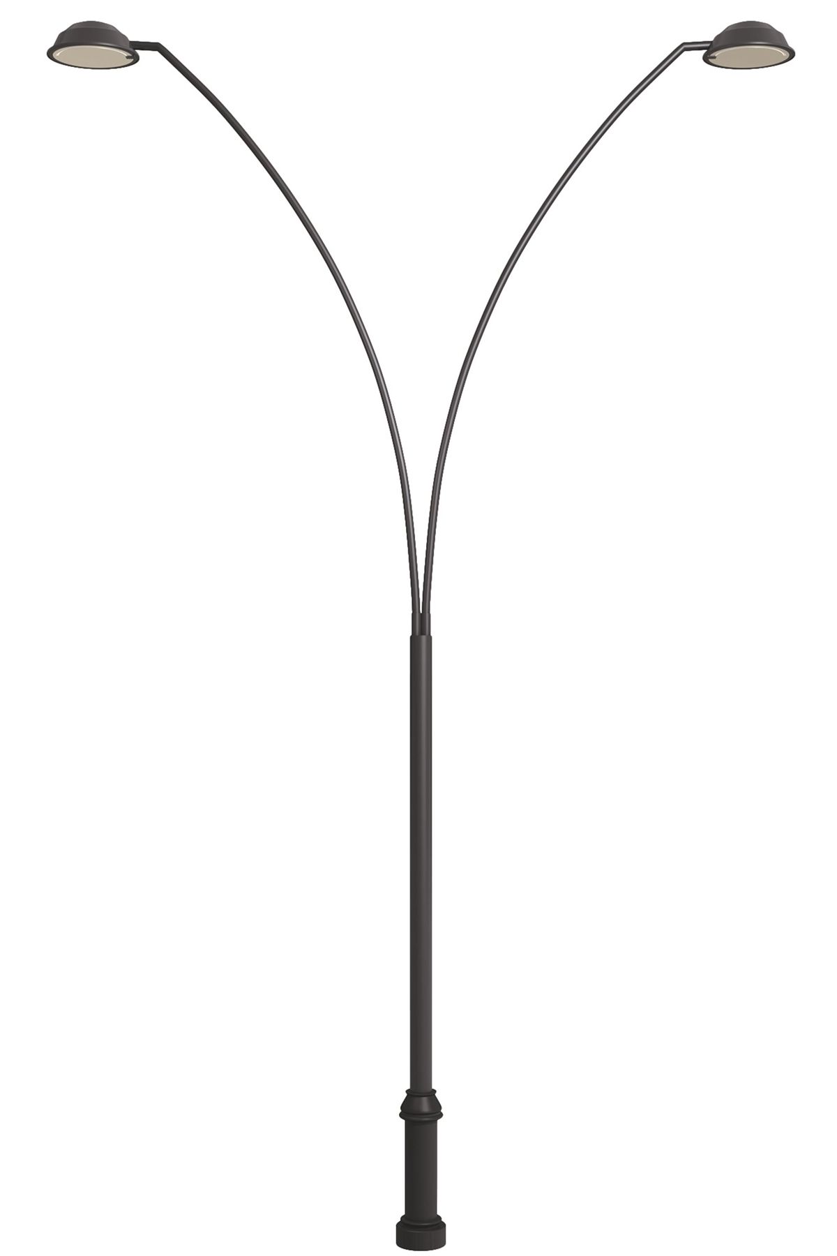 Bahçe Direkleri LED 70W 350cm Çelik Boru Siyah Dorbien-BDR-68293-2BSY-M2
