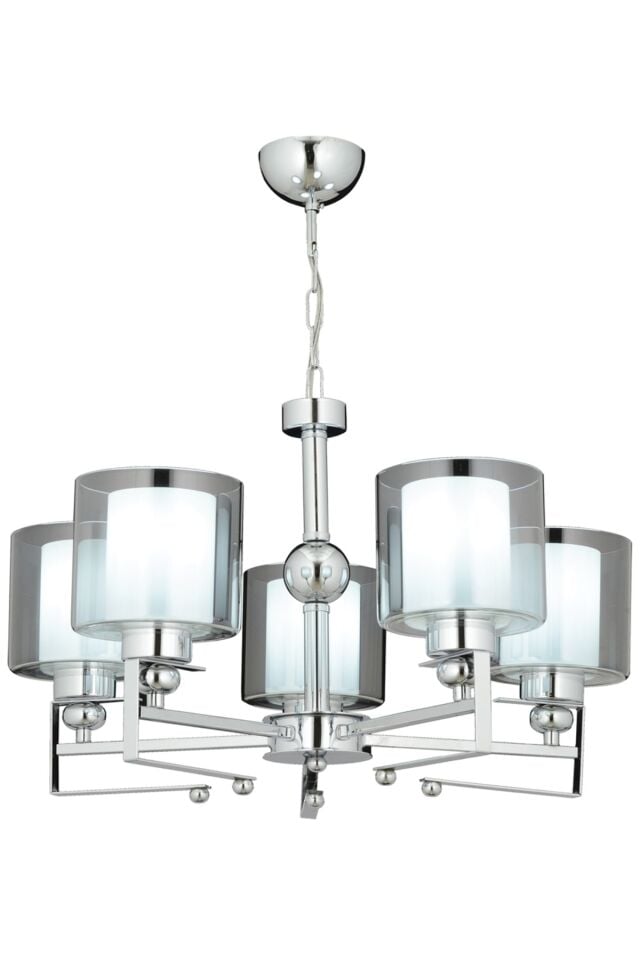 Shine Modern Avize E27 60W 58cm Metal Krom Dorbien-AV-65227-5K