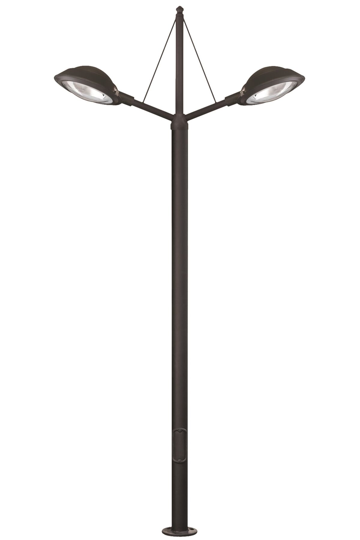Bahçe Direkleri LED 60W 180cm Çelik Boru Siyah Dorbien-BDR-68294-2BSY