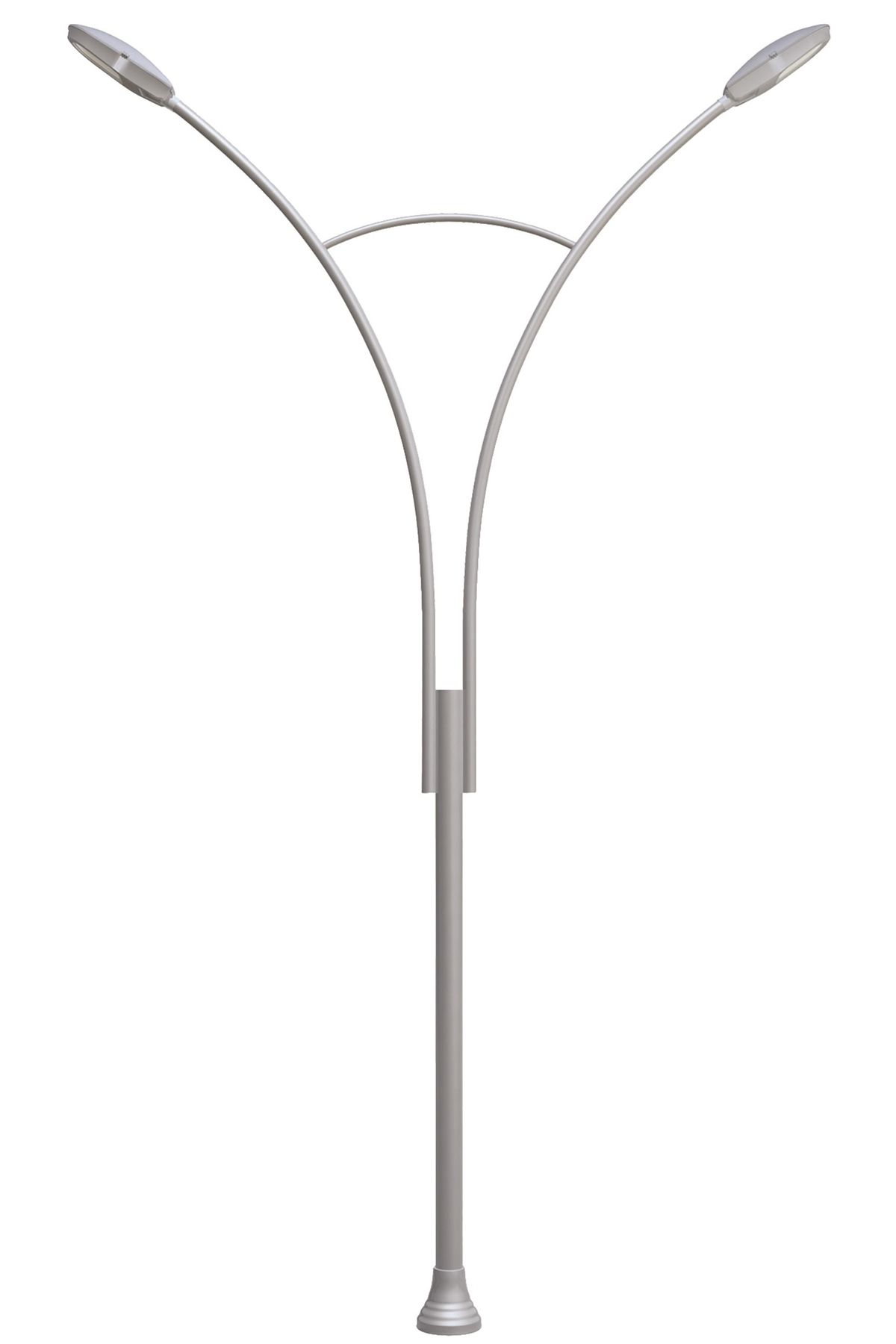 Bahçe Direkleri LED 250W 200cm Çelik Boru Gri Dorbien-BDR-68295-2BBY